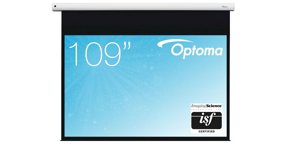 Optoma mattweiße Motorleinwand Leinwand Optoma 243 cm x 181 cm / 16:10