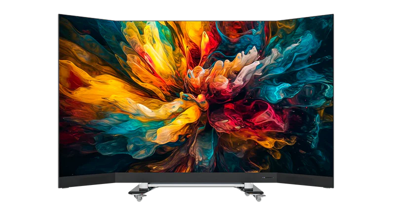 Faltbare 135-Zoll All-in-One LED Wall auf motorisiertem Rollständer