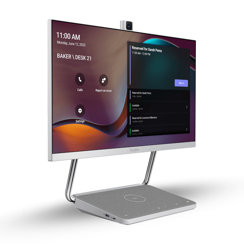 Yealink DeskVision A24 - 4K 24" Touchdisplay Lösung mit 4K Kamera, Microsoft Teams Meeting Lösung All Yealink